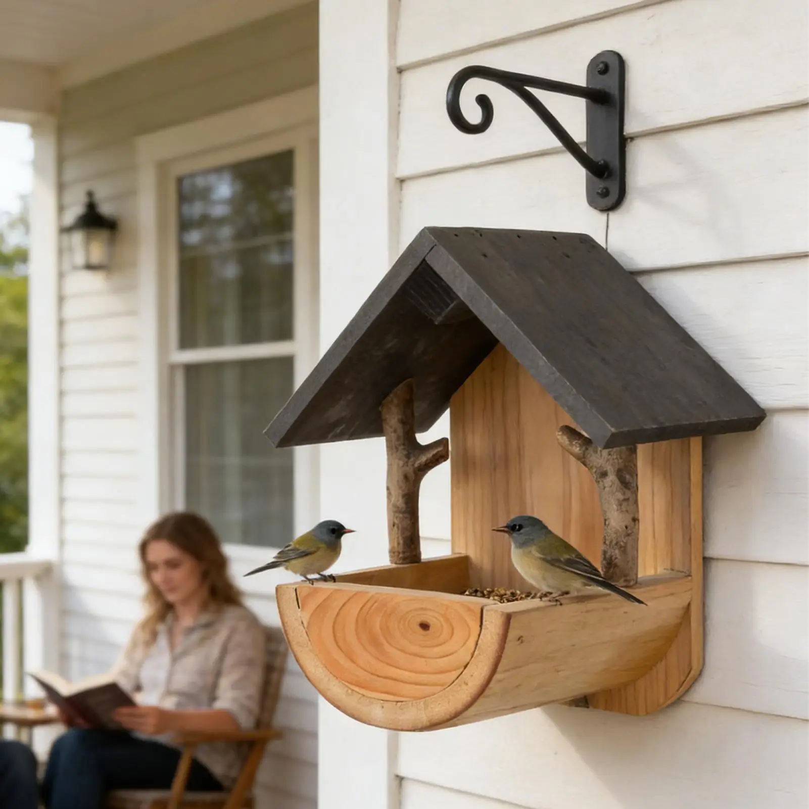 Wall Mount Wooden bird feeder  - Watches & Jewelry Repair Center review and price