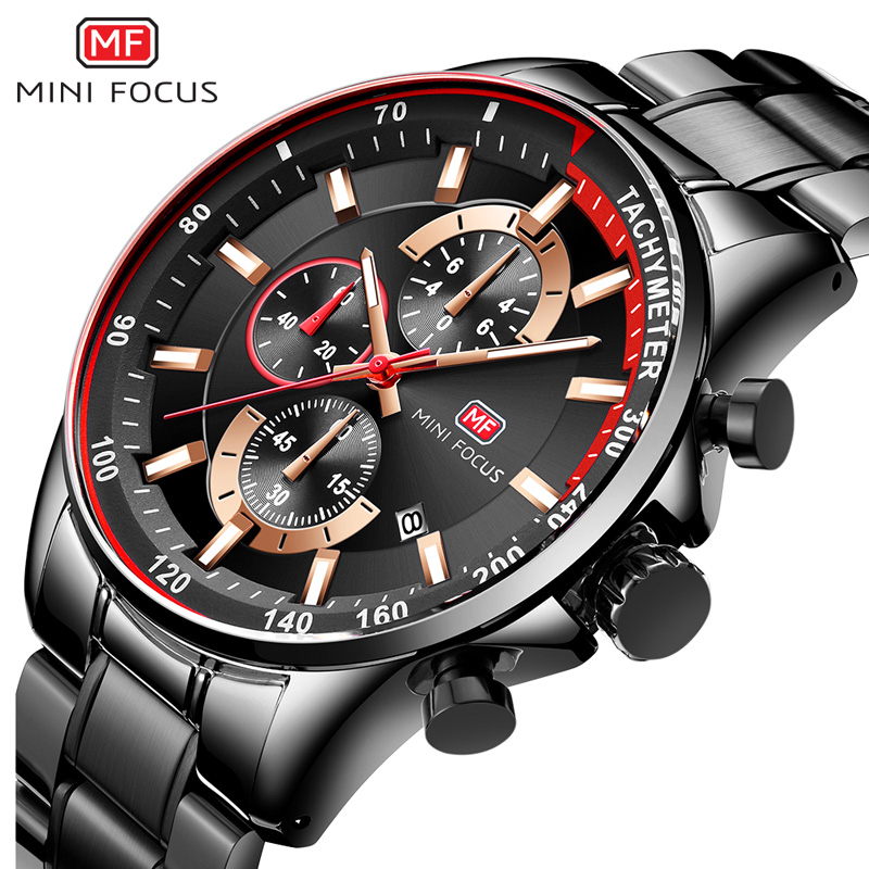 MINI FOCUS Men's Stainless Ste - Jewelry Watches For Men review and price