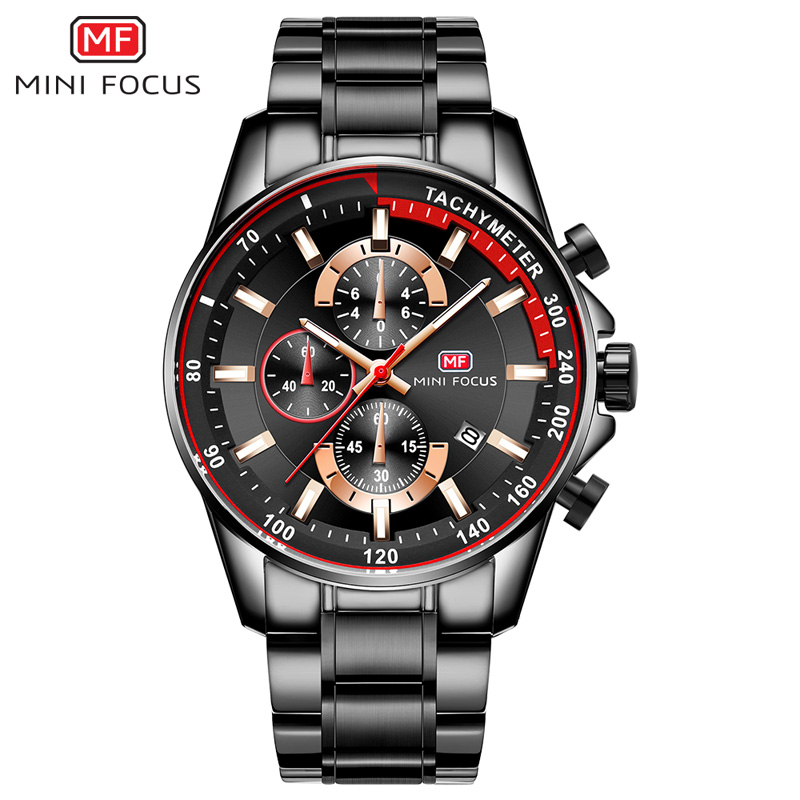 MINI FOCUS Men's Stainless Ste - Jewelry Watches For Men review and price