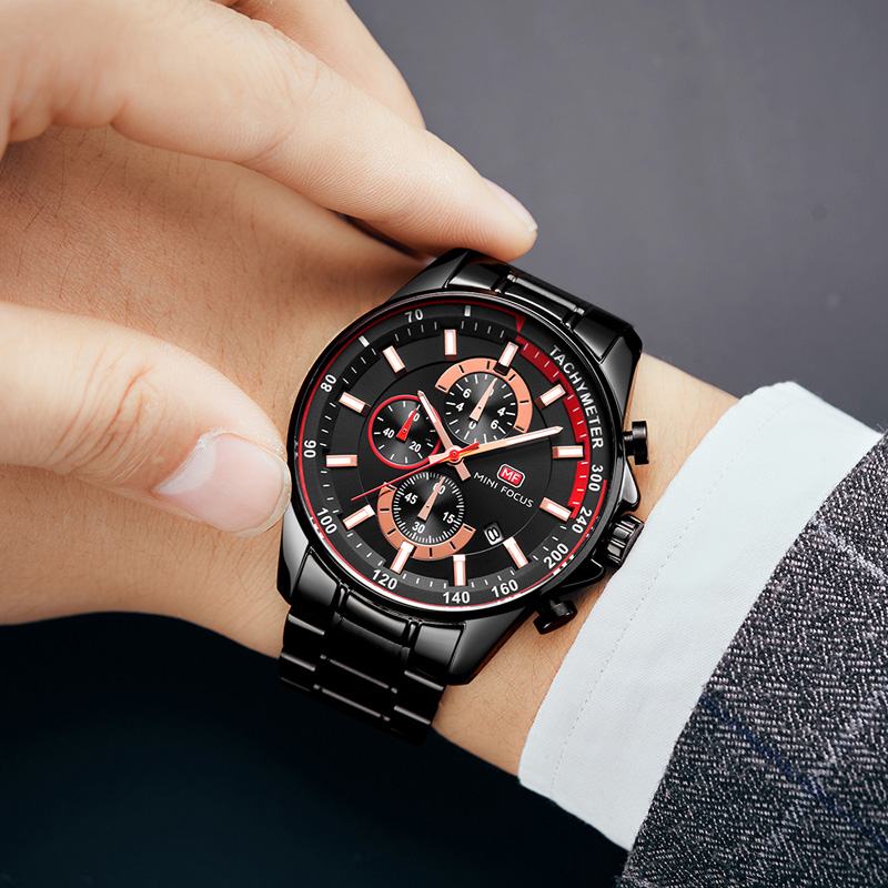 MINI FOCUS Men's Stainless Ste - Jewelry Watches For Men review and price