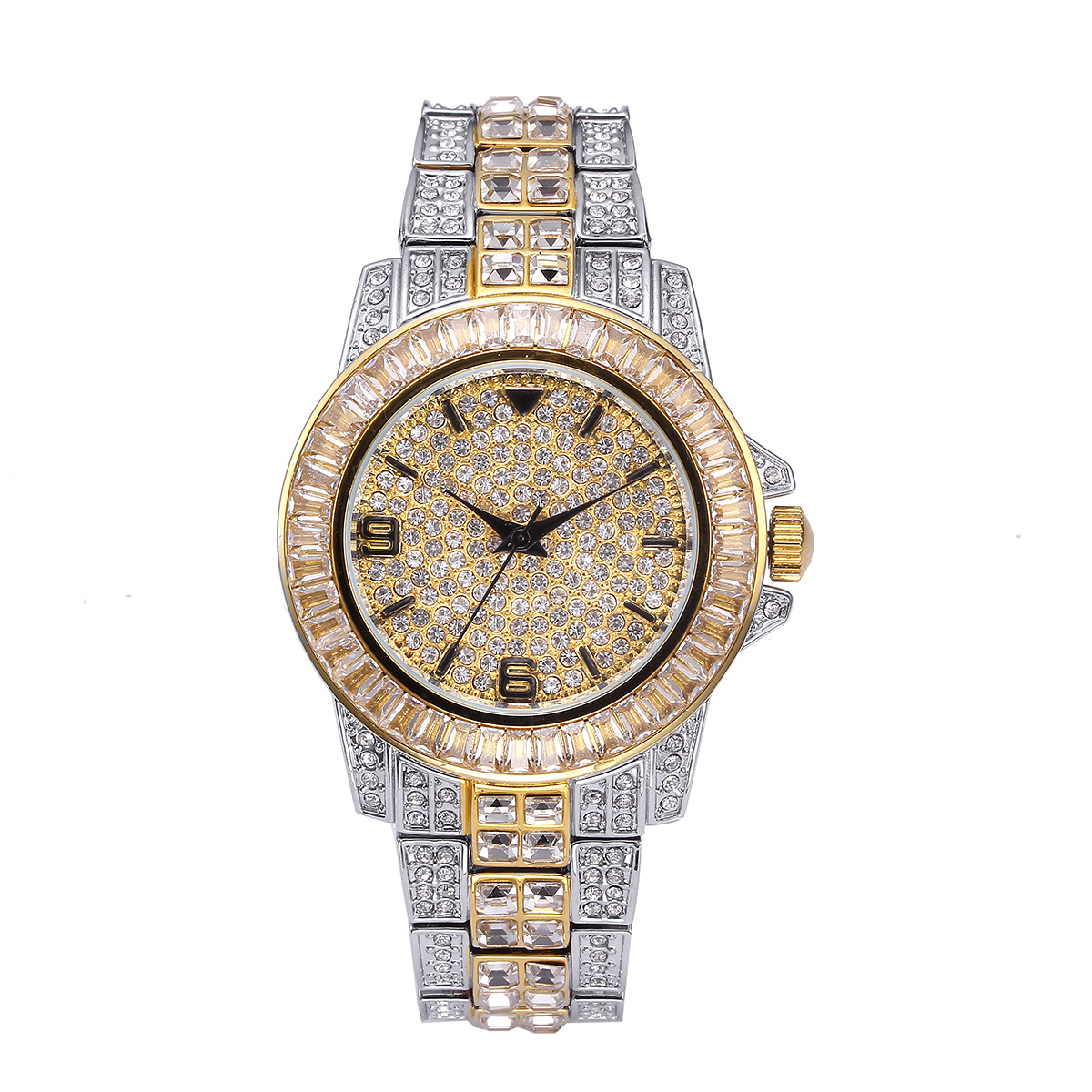 Luxury Full Stone Quartz Watch - Jewelry Watches For Men review and price