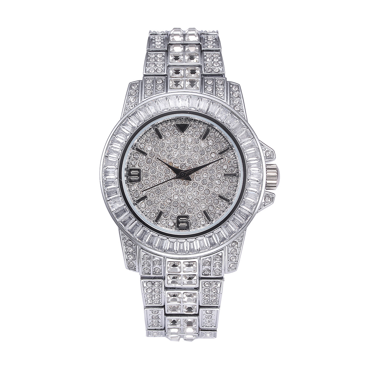 Luxury Full Stone Quartz Watch - Jewelry Watches For Men review and price