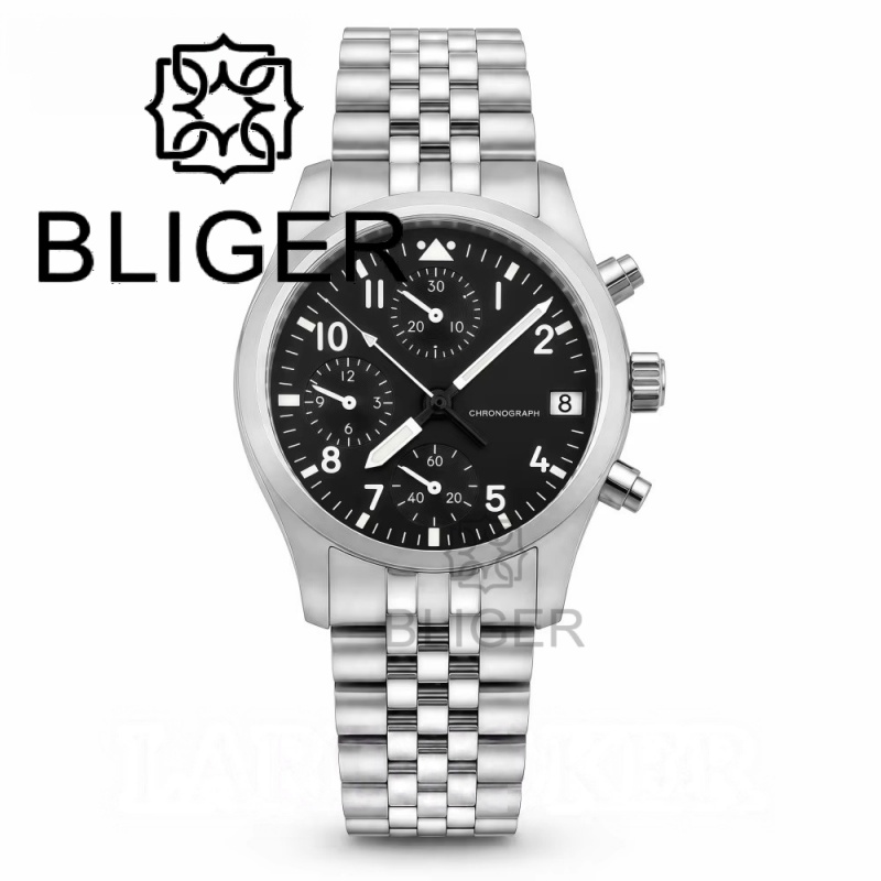 BLIGER Full Black Brushed 38mm - Mens Mechanical Watch review and price