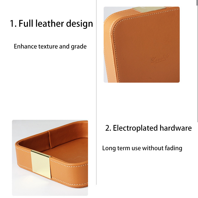 Leather Desk Tray Desktop Stor - Jewelry Stores With Watches review and price
