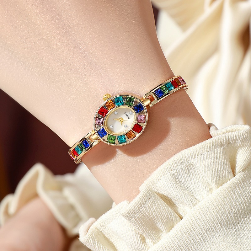 2pcs Elegant Colorful Rhinesto - Jewelry Box Organizer Watches review and price