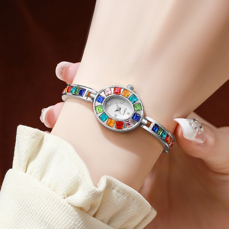 2pcs Elegant Colorful Rhinesto - Jewelry Box Organizer Watches review and price