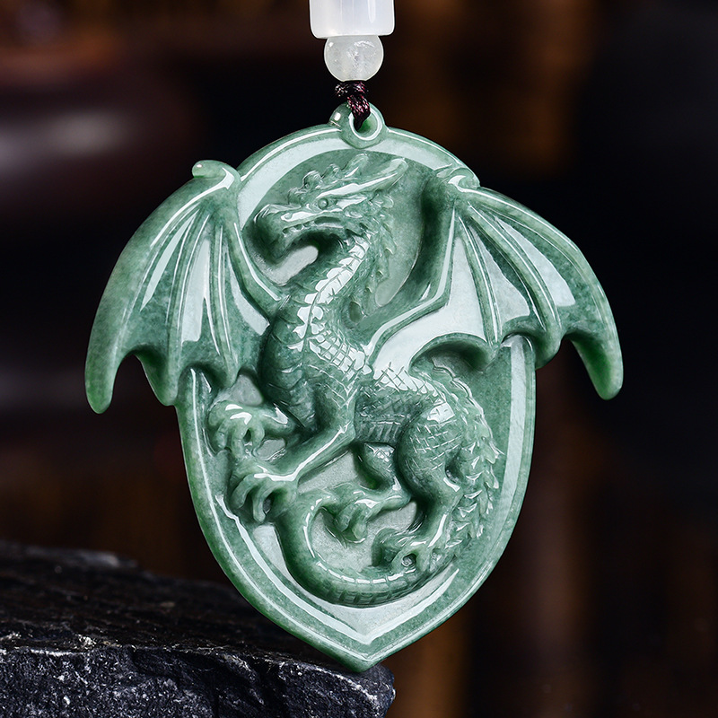Natural Burmese Jadeite Dragon - Jewelry & Watches Store review and price