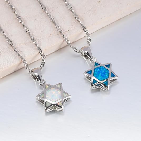 Star of David Opal Pendant Nec - Jewelry & Watches Bench review and price