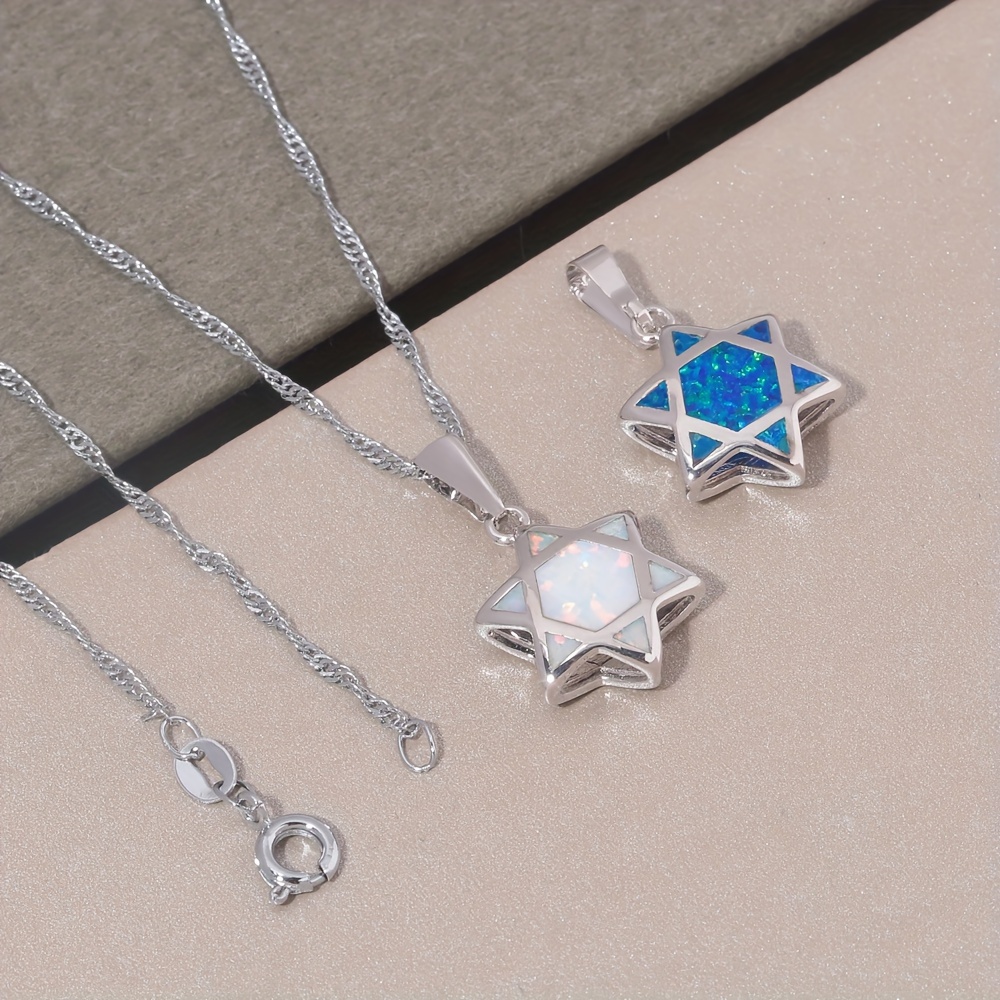 Star of David Opal Pendant Nec - Jewelry & Watches Bench review and price