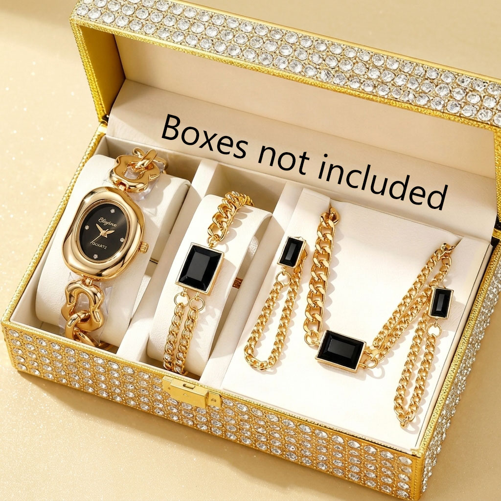 5PCS Fashion Irregular Women Q - Jewelry Box Organizer Watches review and price